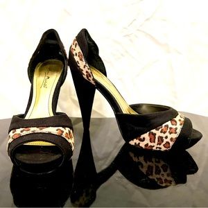 Leopard Bettie Page Peggy Bundy Rockabilly Pin Up Heels *BNWT* Multiple sizes!